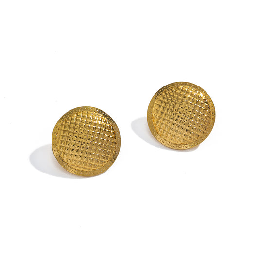Aretes inox chapado 173