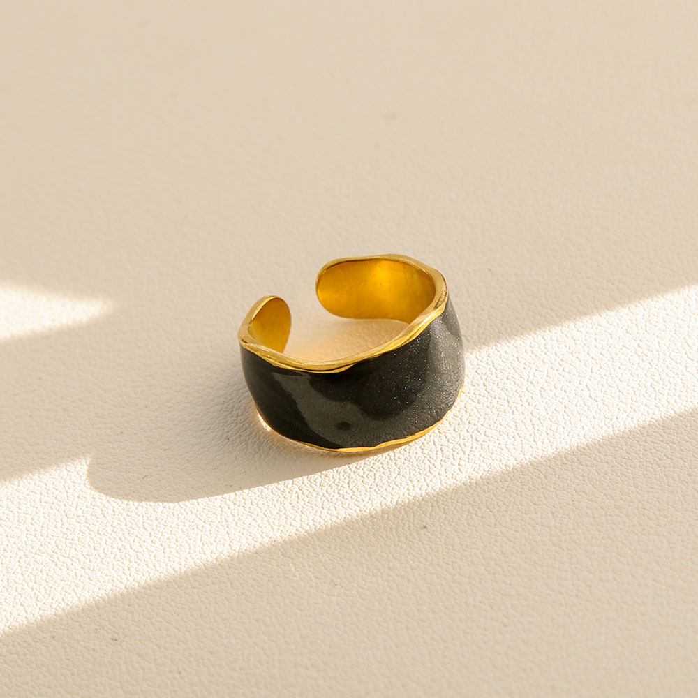 Anillo inox chapado 163
