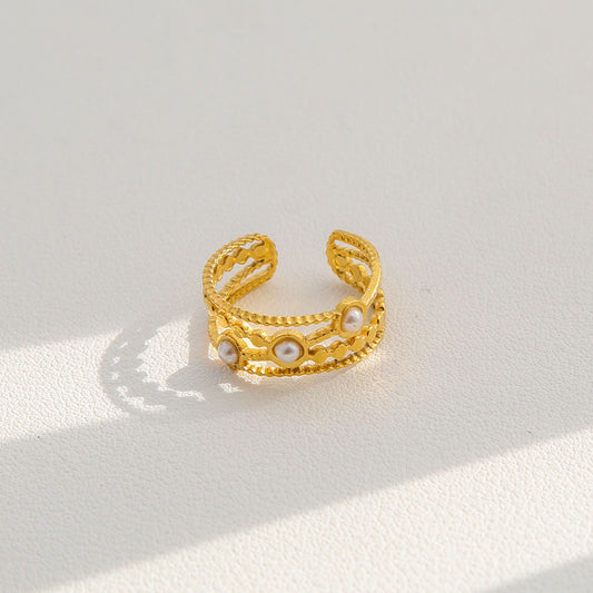 Anillos inox chapado 222