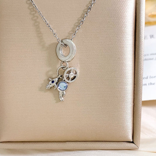 Collar inox, chapado 501