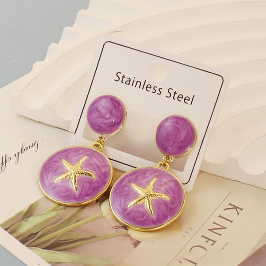 Aretes inox, chapado 462