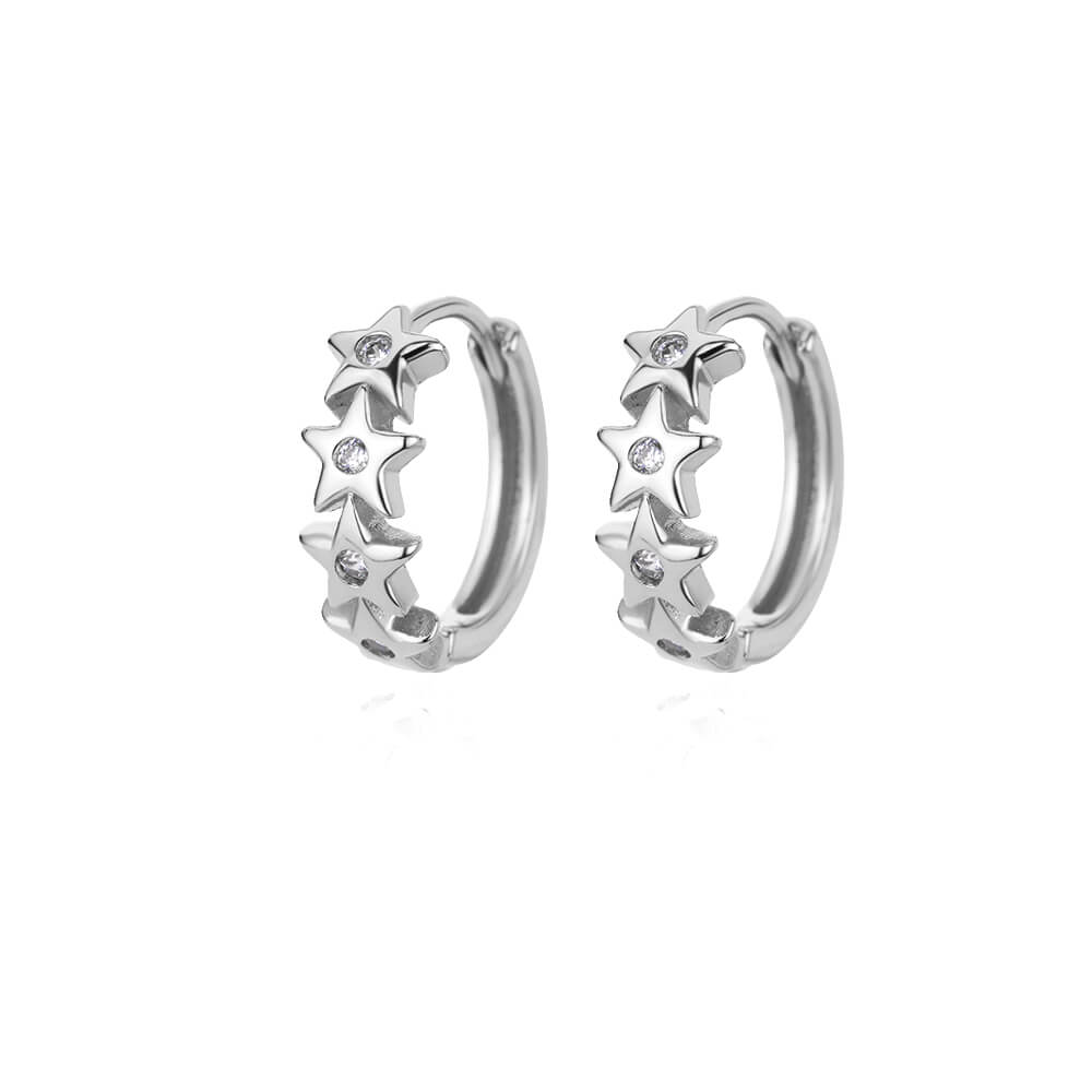 Aretes inox chapado 532