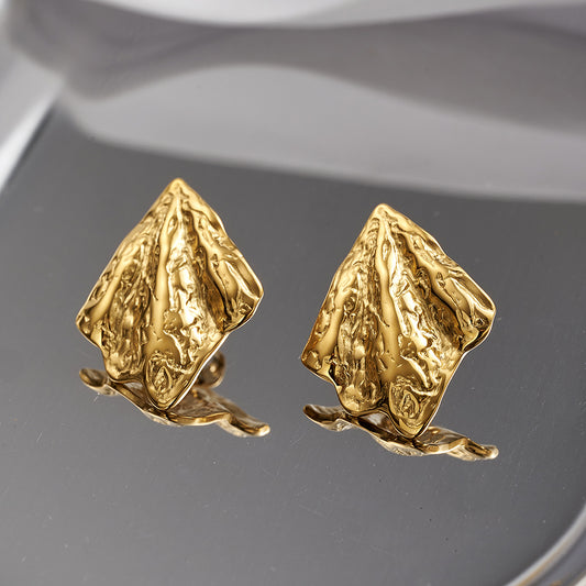 Aretes inox chapado 132