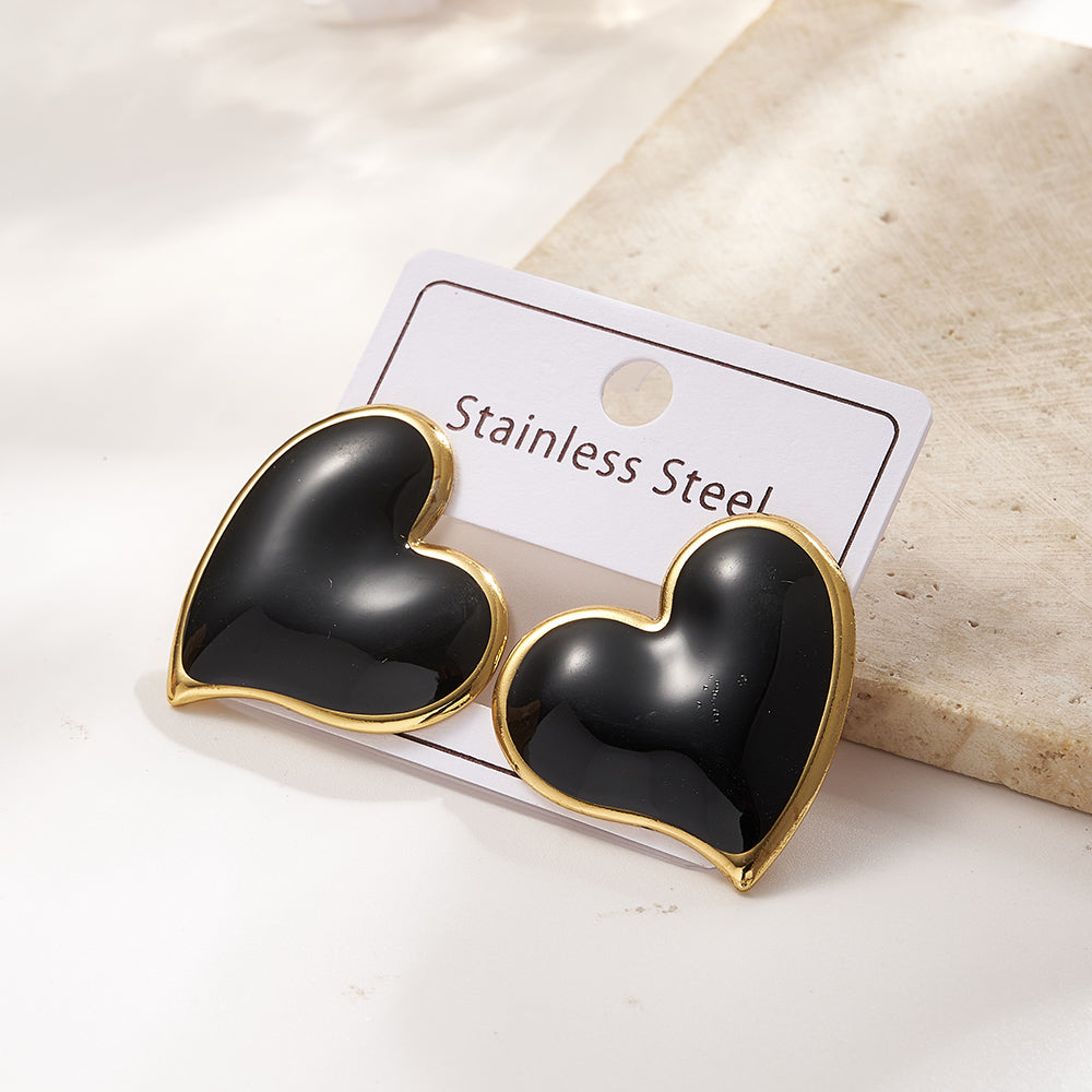 Aretes inox chapado 272