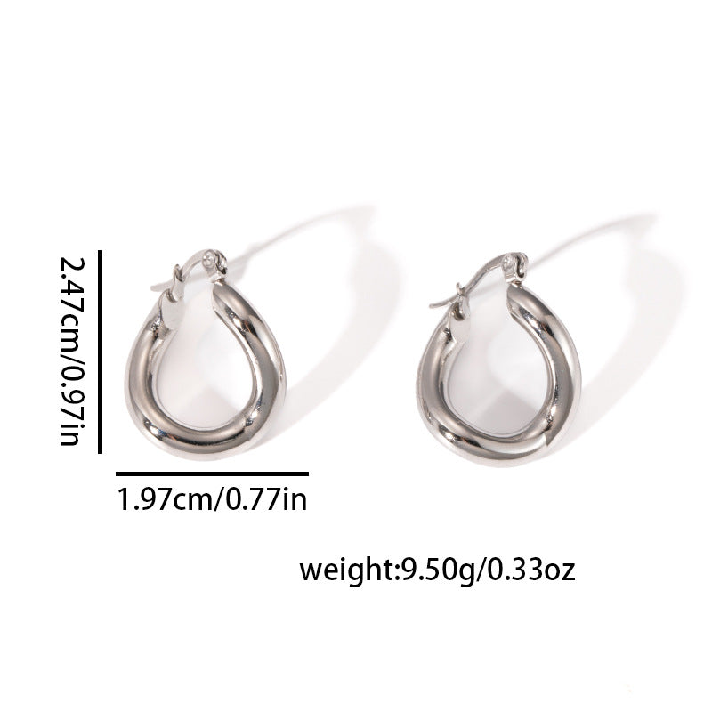 Aretes inox chapado 504