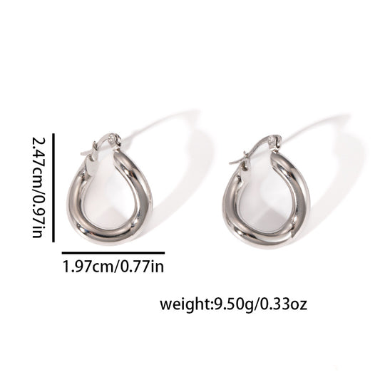 Aretes inox chapado 504
