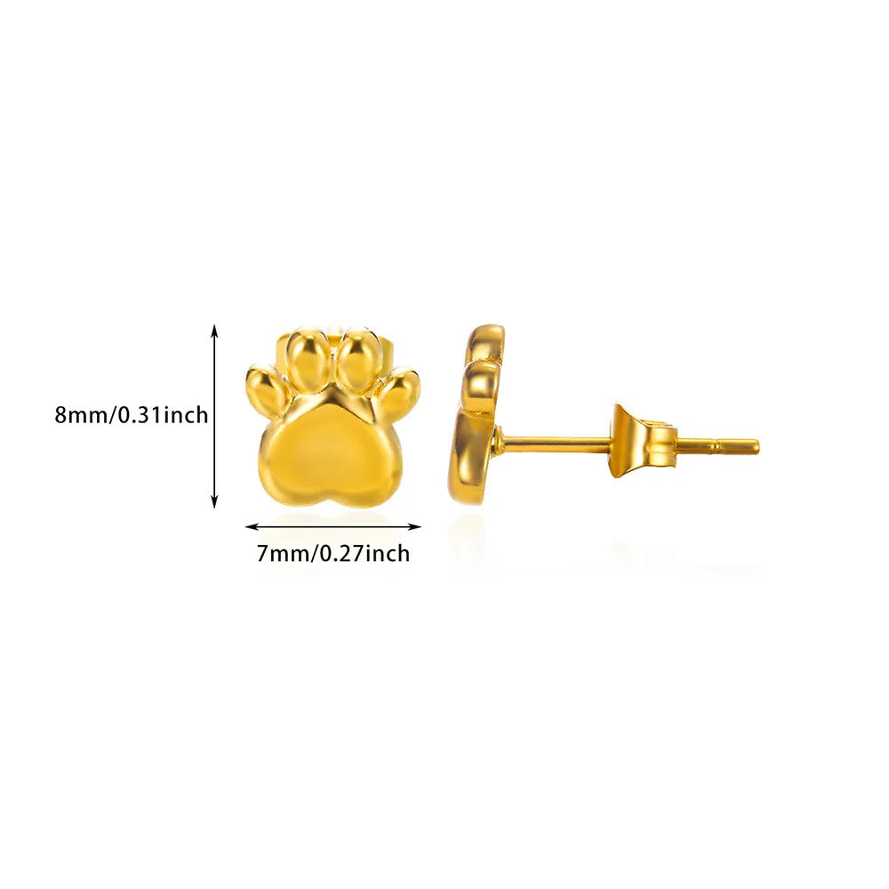 Aretes inox chapado 576
