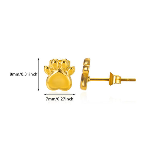 Aretes inox chapado 576