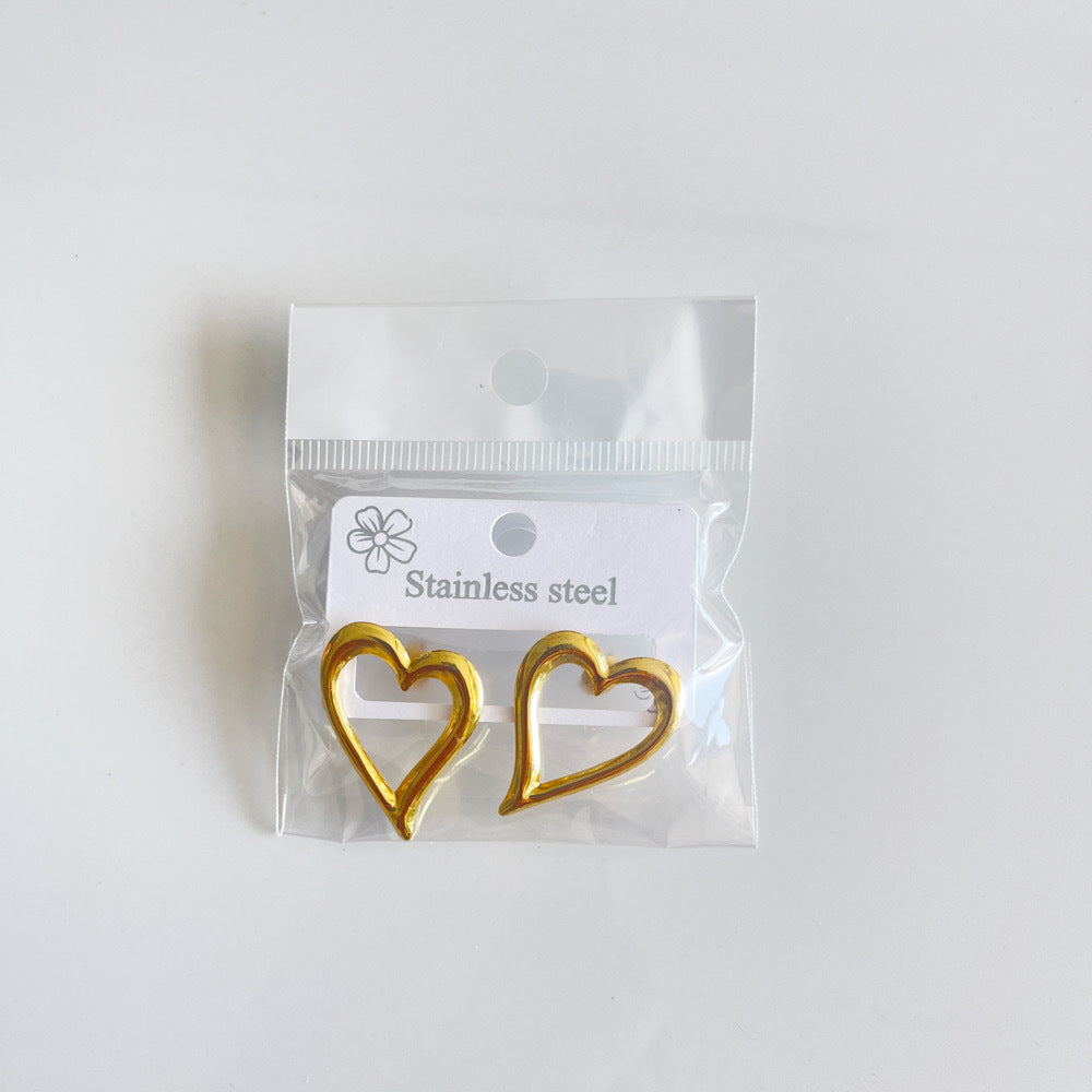 Aretes inox chapado 274