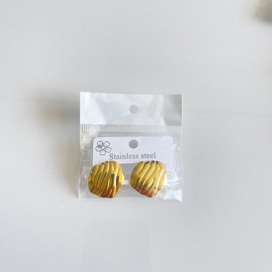 Aretes inox chapado 298