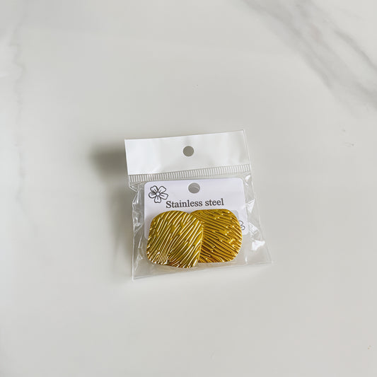 Aretes inox chapado 275