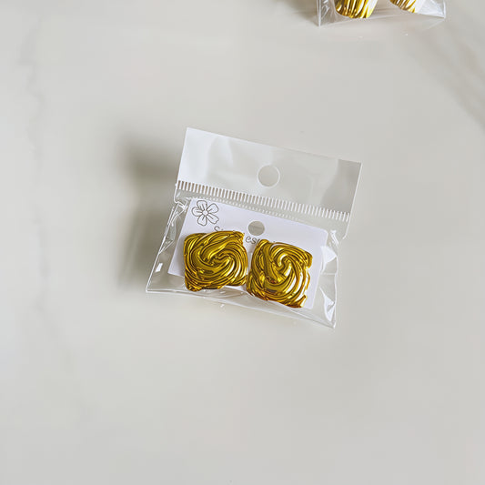 Aretes inox chapado 290