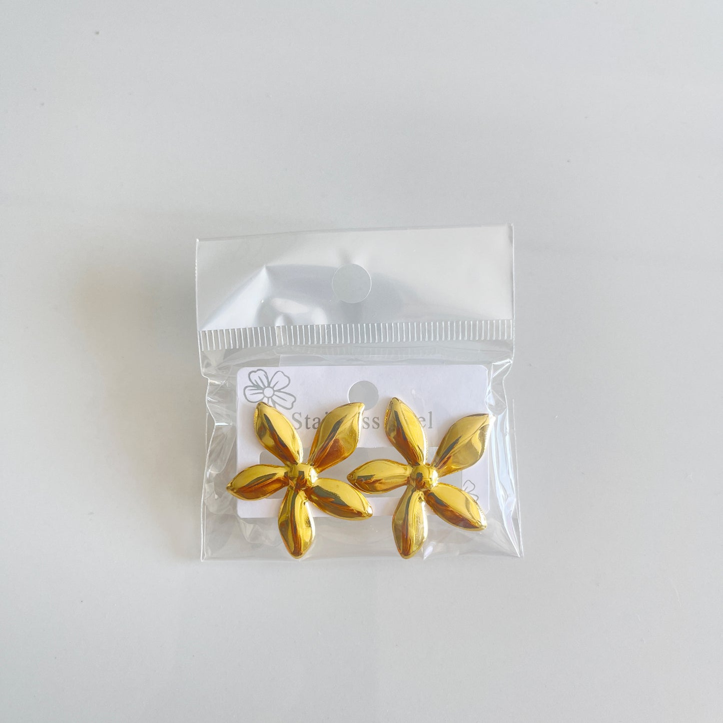 Aretes inox chapado 297