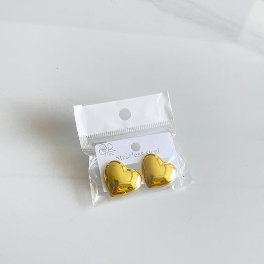 Aretes inox chapado 284