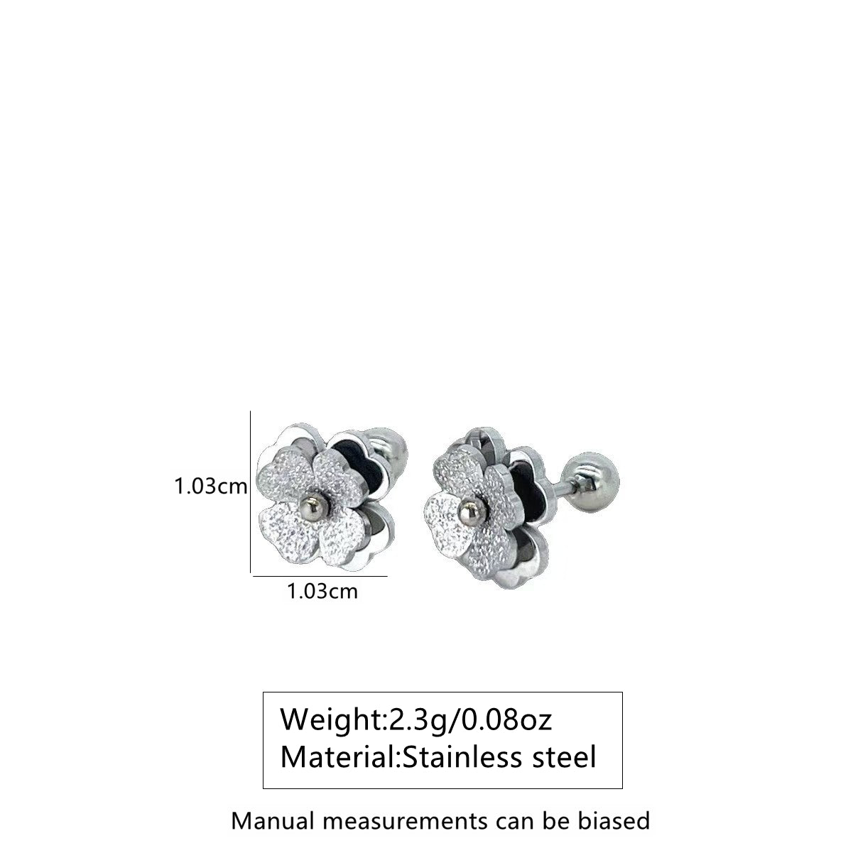 Aretes inox chapado 476