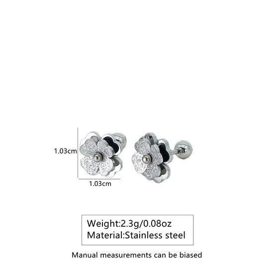 Aretes inox chapado 476