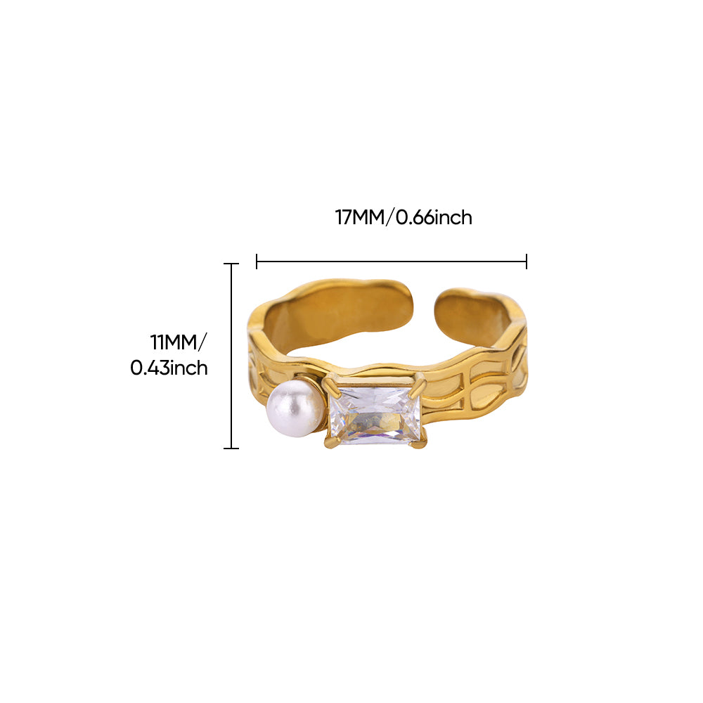 Anillo inox chapado 8