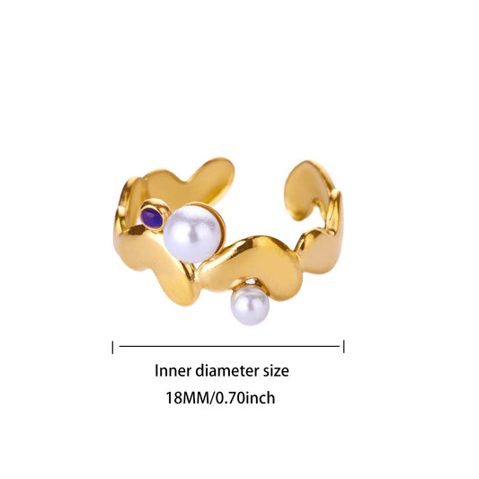 Anillo inox, chapado 181