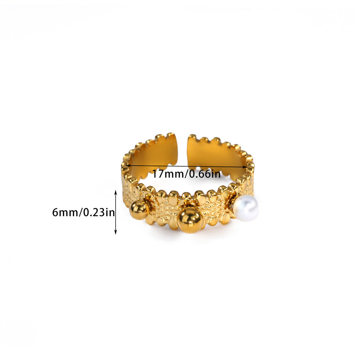 Anillos inox chapado 281