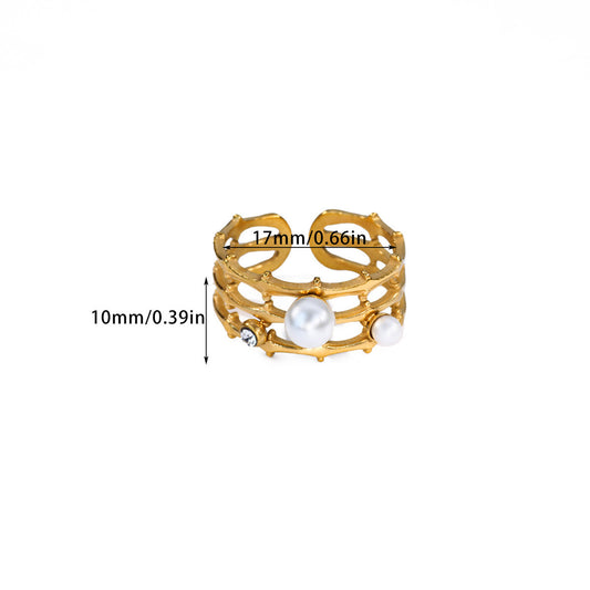 Anillos inox chapado 230