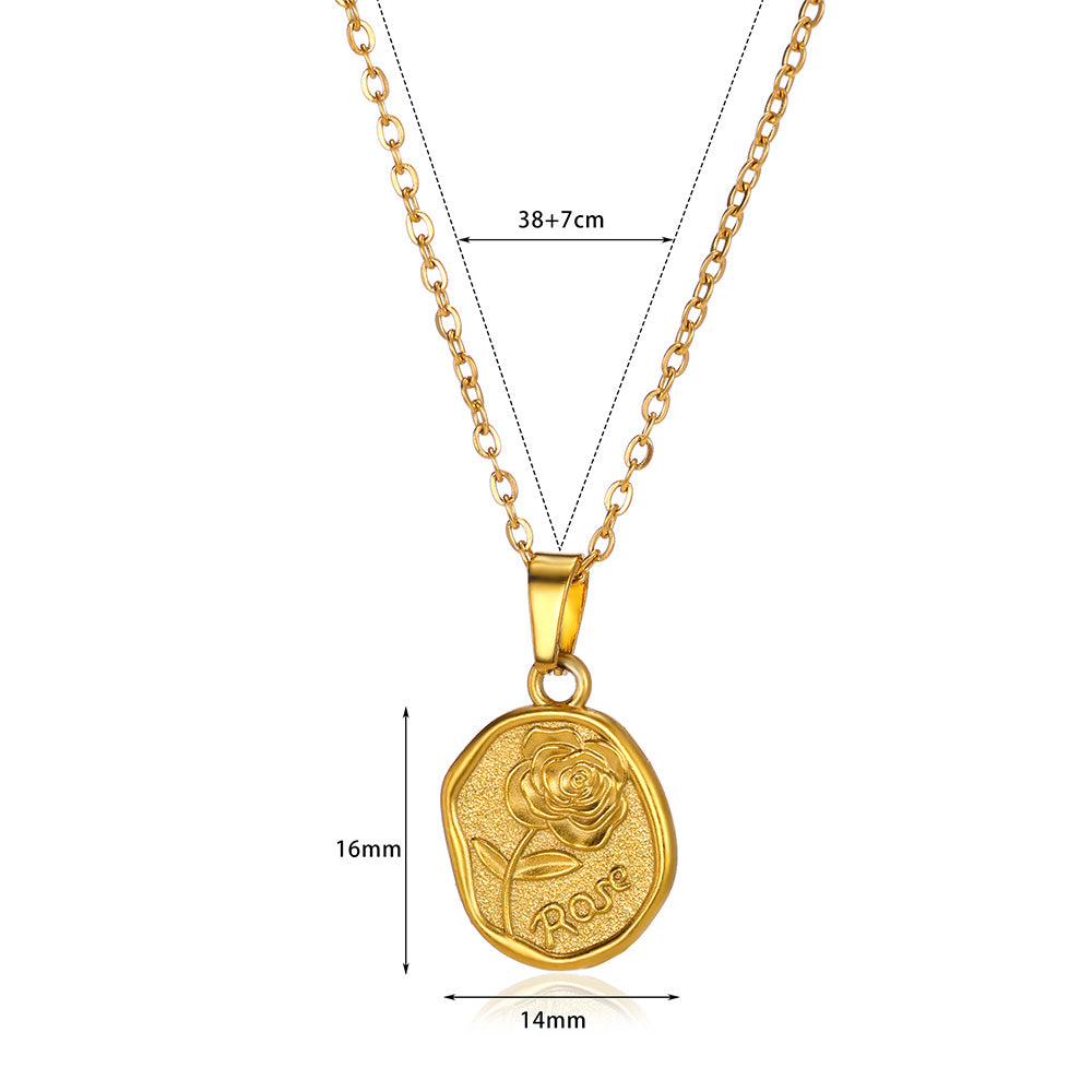 Collar inox chapado 190