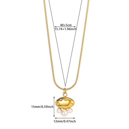 Collar inox chapado 50