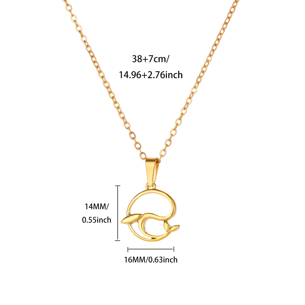 Collar inox chapado 129