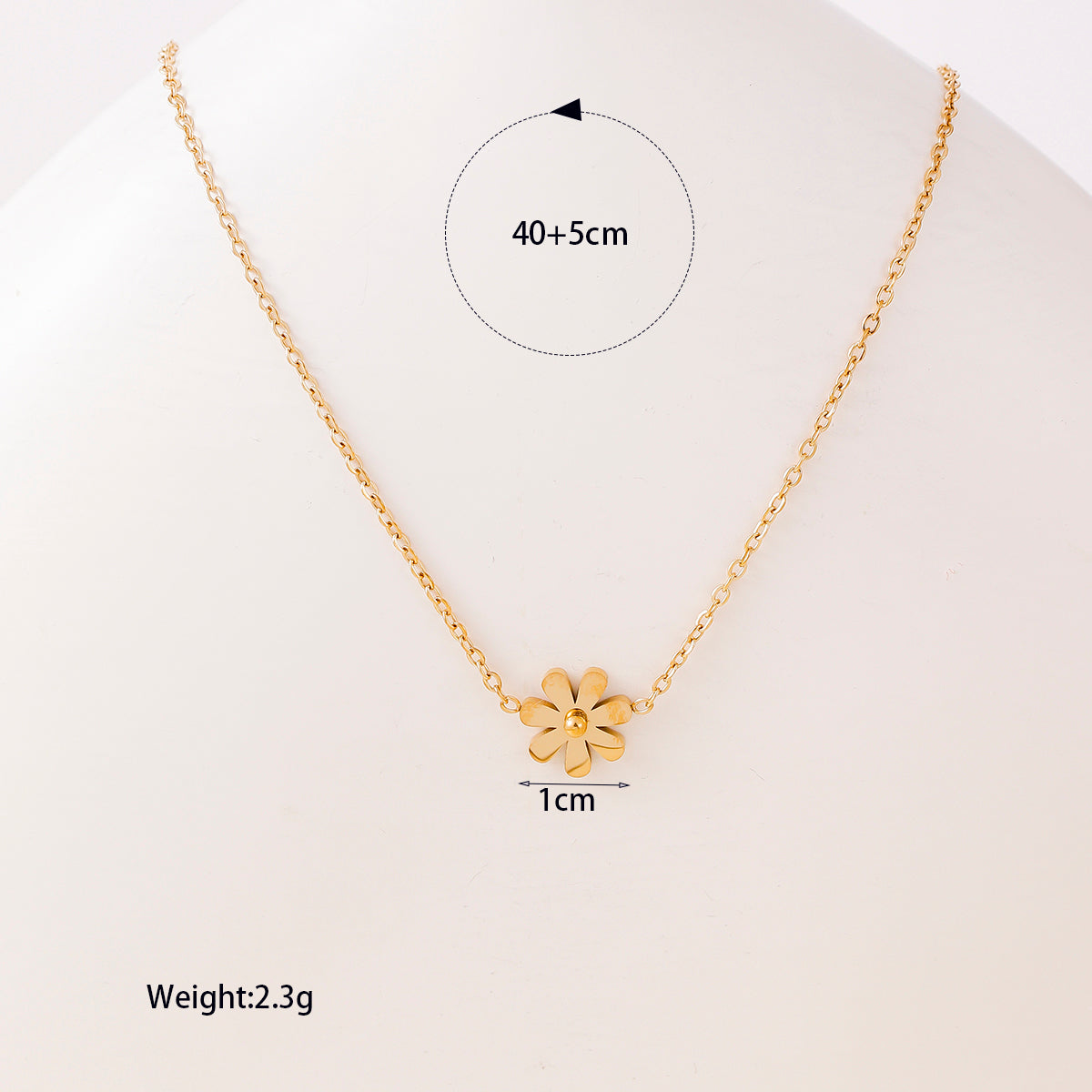 Collar inox chapado 229