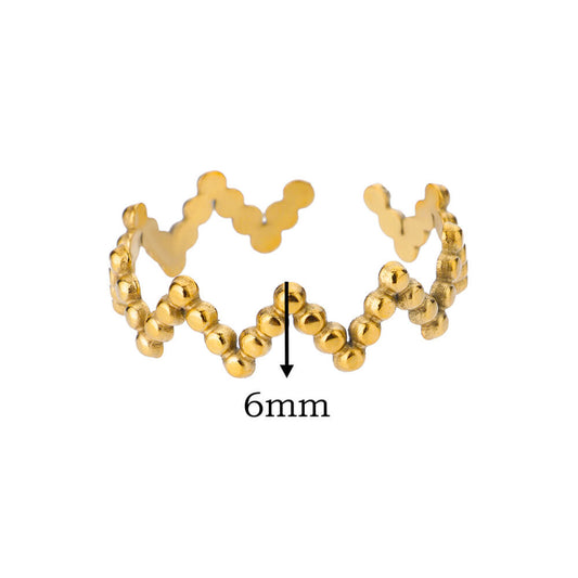 Anillo inox chapado 2