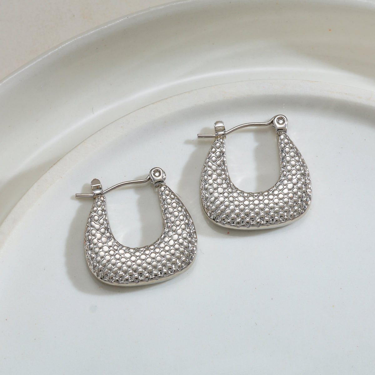 Aretes inox chapado 137