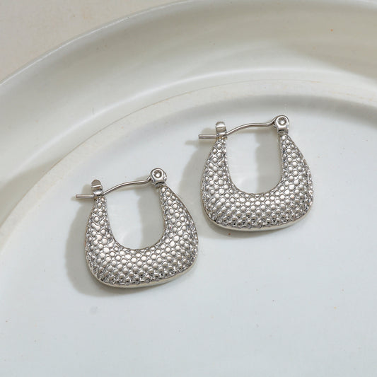 Aretes inox chapado 137
