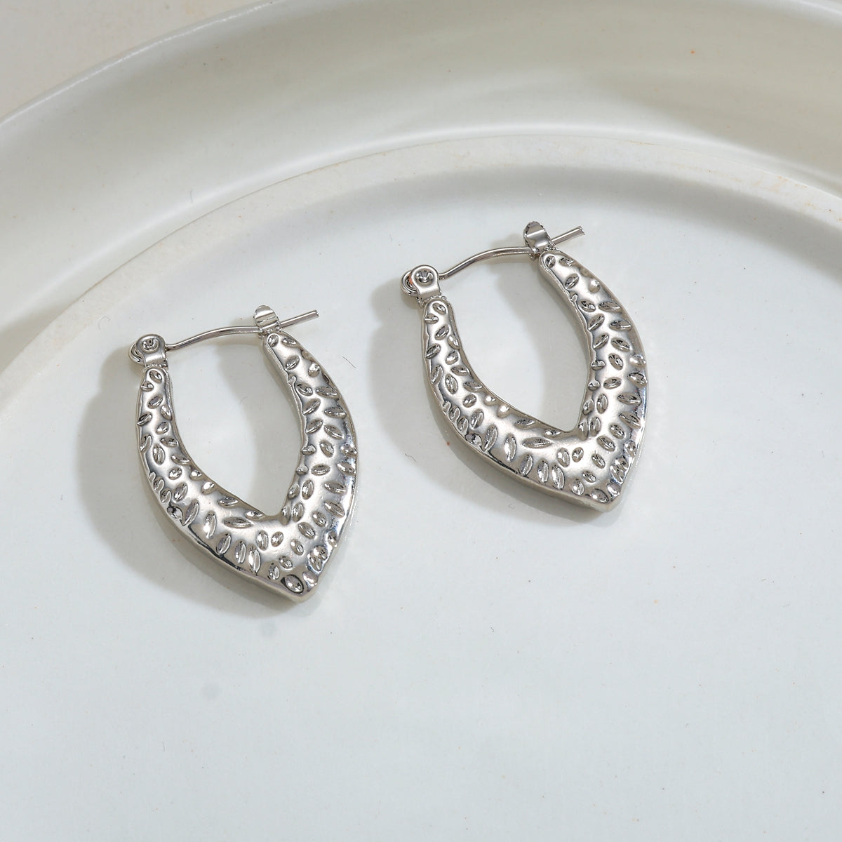 Aretes inox chapado 116