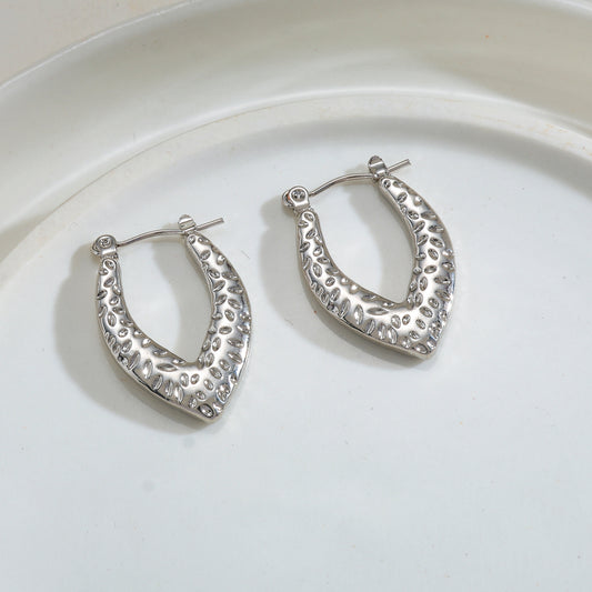 Aretes inox chapado 116
