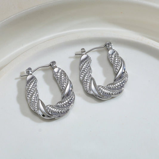 Aretes inox chapado 138