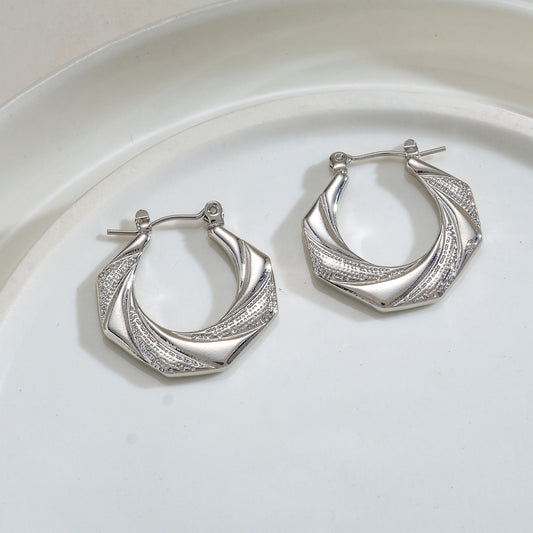 Aretes inox chapado 177