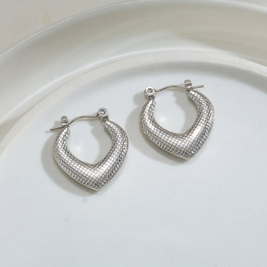 Aretes inox chapado 139