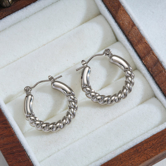 Aretes inox chapado 505