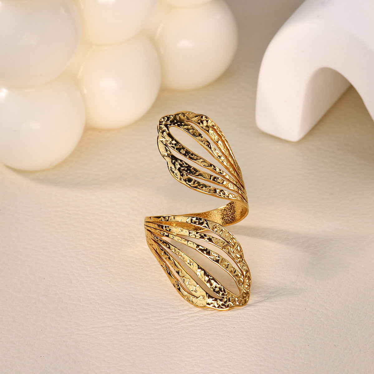 Anillo inox chapado 167