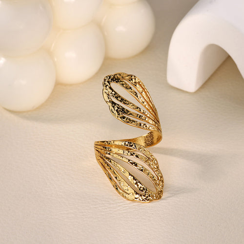 Anillo inox chapado 167