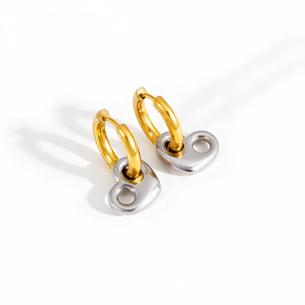 Aretes inox chapado 410