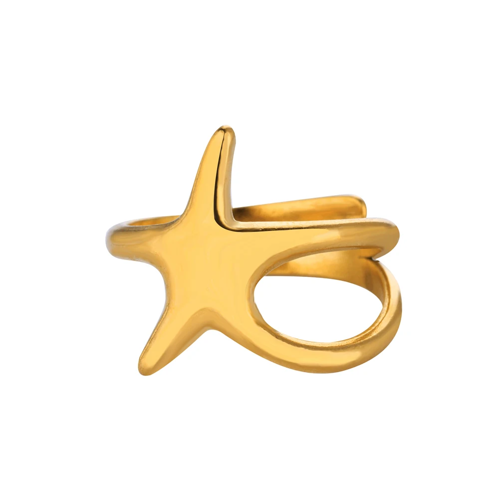 Anillo inox chapado 11