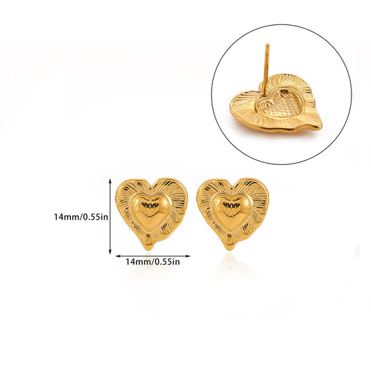 Aretes inox chapado 203