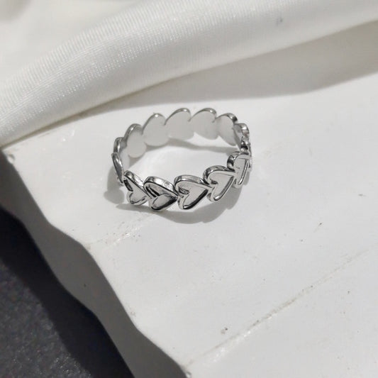 Anillo inox chapado 57