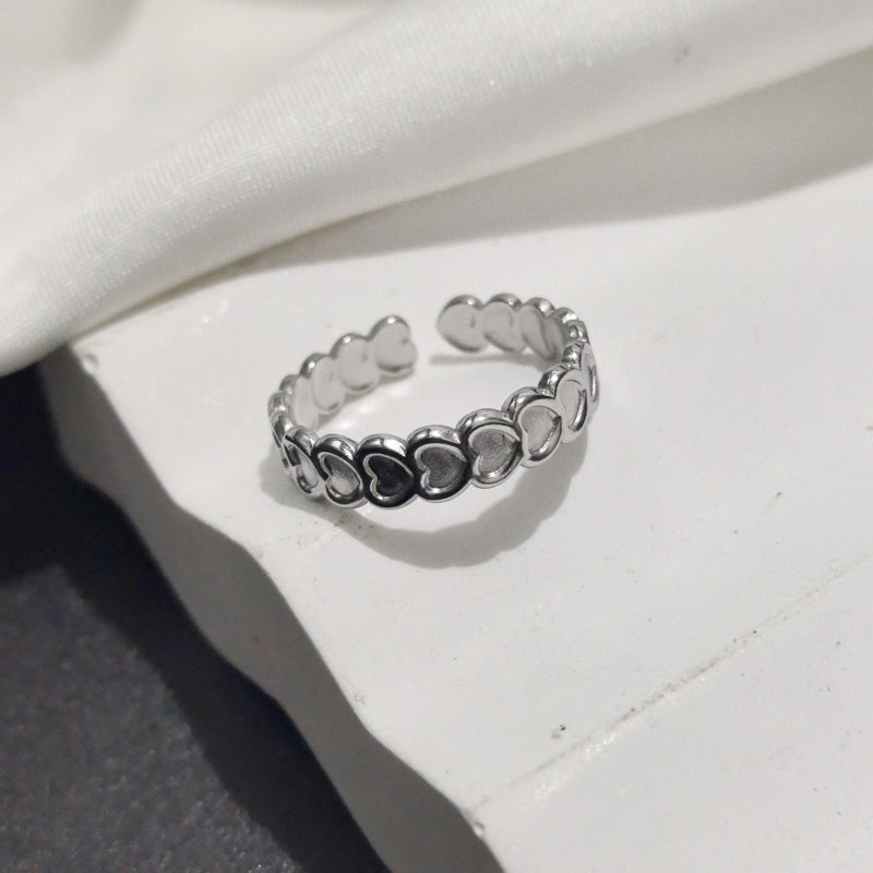 Anillo inox chapado 58