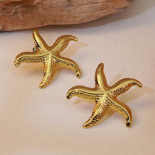 Aretes inox chapado 37