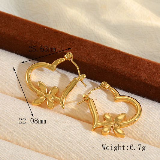 Aretes inox, chapado 92