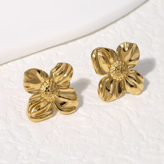 Aretes inox, chapado 100