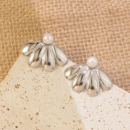 Aretes inox, chapado 102