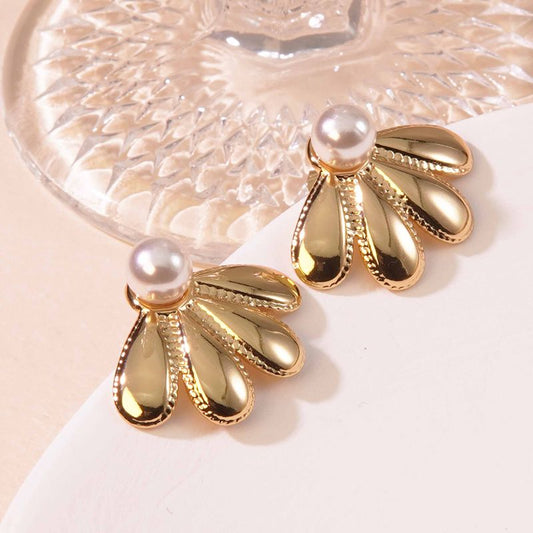 Aretes inox chapado 17