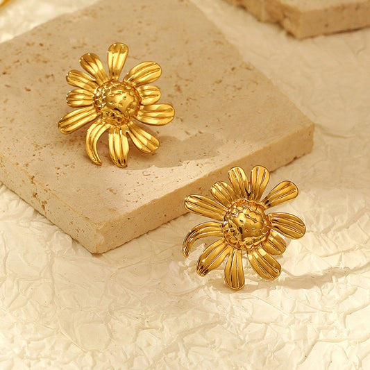 Aretes inox chapado 53